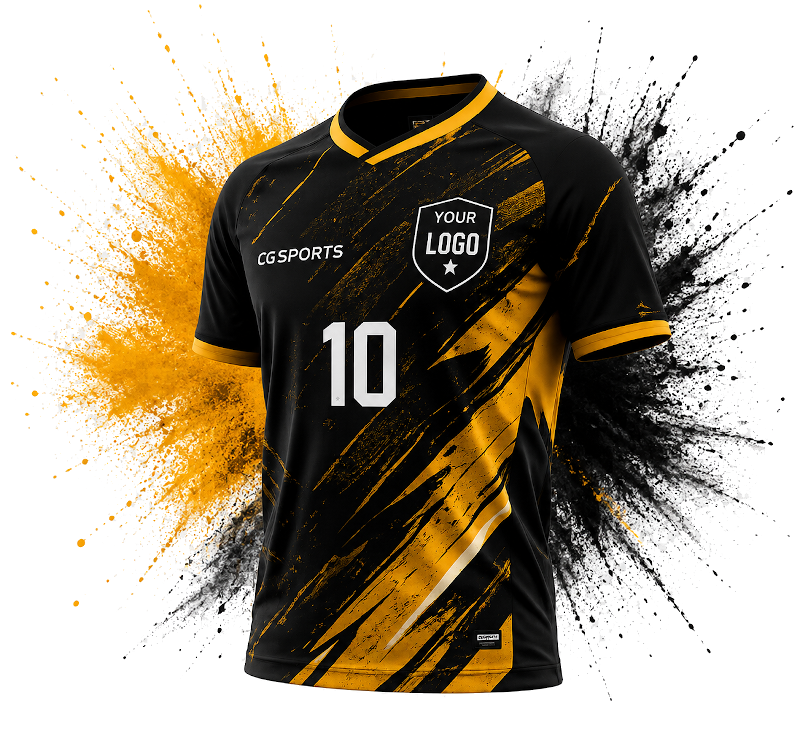 Camisola personalizada CG Sports com logótipo, nome e número